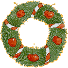 Kerstkrans met appeltjes